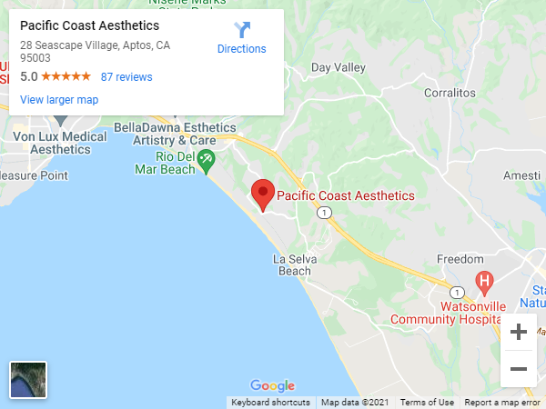 Directions to Pacific Coast Aesthetics in Aptos, CA