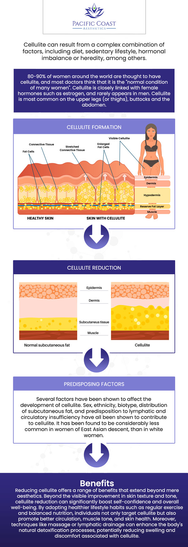At Pacific Coast Aesthetics, April Umek, PA-C offers expert cellulite treatments tailored to your needs. The cost of these treatments typically ranges from $2,500 to $6,000 per session, depending on the size of the treatment area and the complexity involved. Our experts ensure each plan is personalized, focusing on effective results and patient satisfaction. With advanced techniques and professional care, you can achieve smoother, firmer skin with confidence. For more information, contact us today or book an appointment online. We are located at 28 Seascape Village, Aptos, CA 95003.